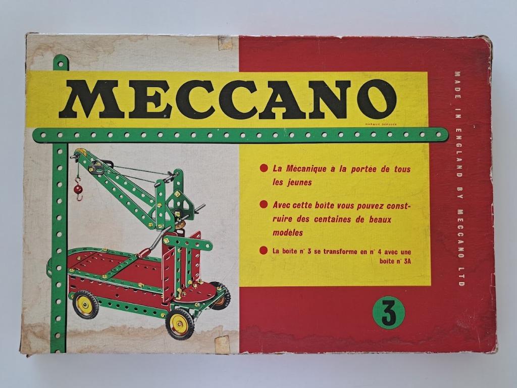 Vintage Meccano - Boîte 3 - Fabriqué en Angleterre, Enlèvement, Utilisé, Autres marques