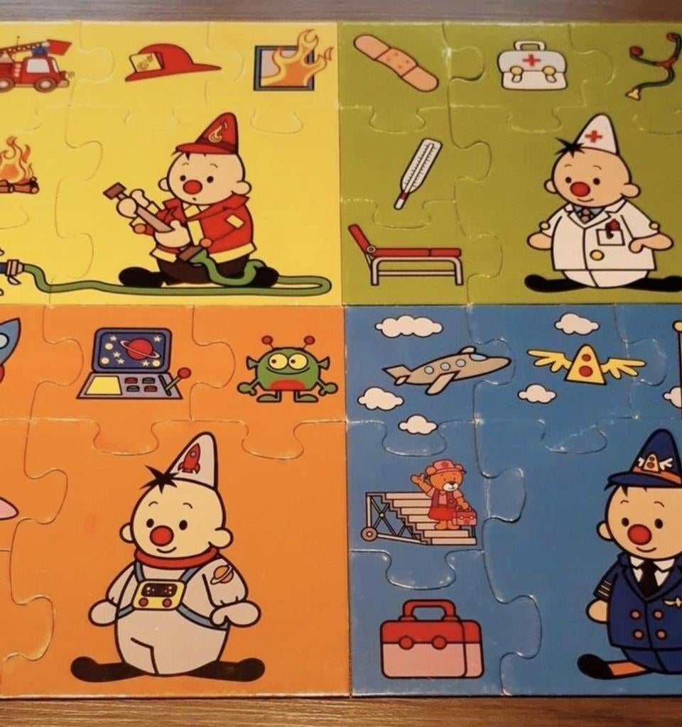 Bumba 4 beroepen puzzels van 6 stukken € 8, Ophalen of Verzenden, Zo goed als nieuw