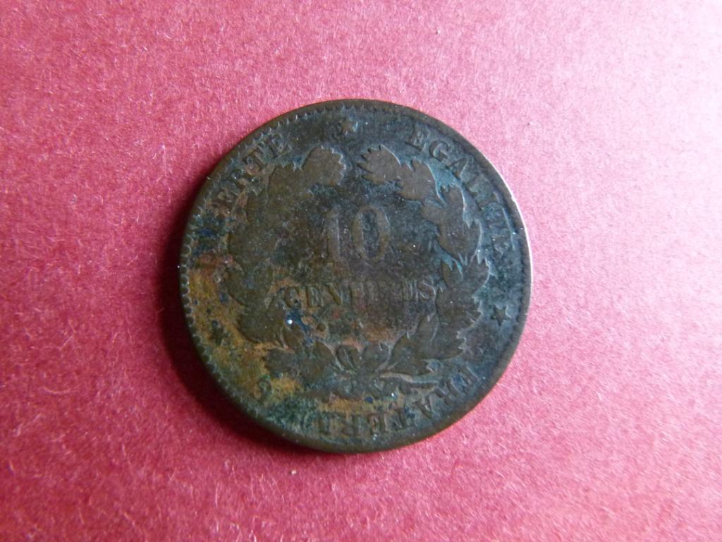 Frankrijk 10 Centimes 1873, Enlèvement ou Envoi, France, Monnaie en vrac