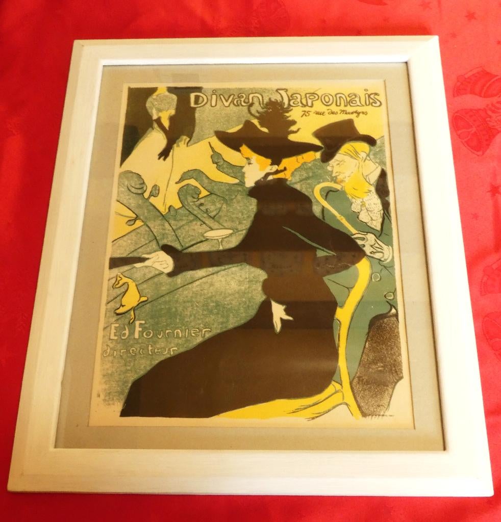 LYTHO TOULOUSE-LAUTREC  Divan Japonais, Antiek en Kunst, Ophalen of Verzenden