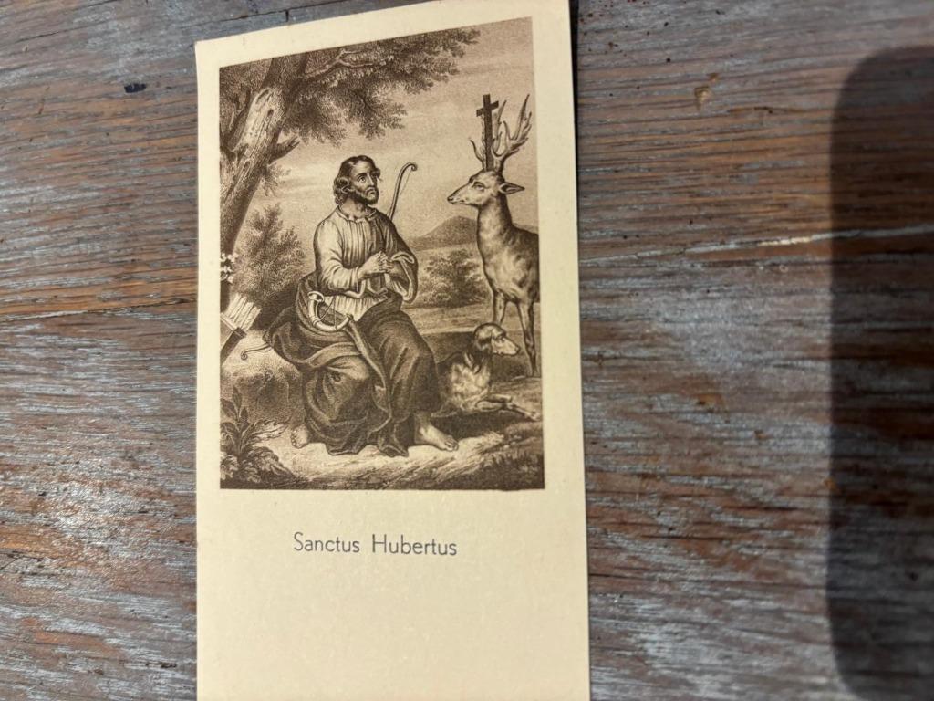 Saint Hubert - Sanctus Hubertus - chromo - gemaakt in België, Ophalen