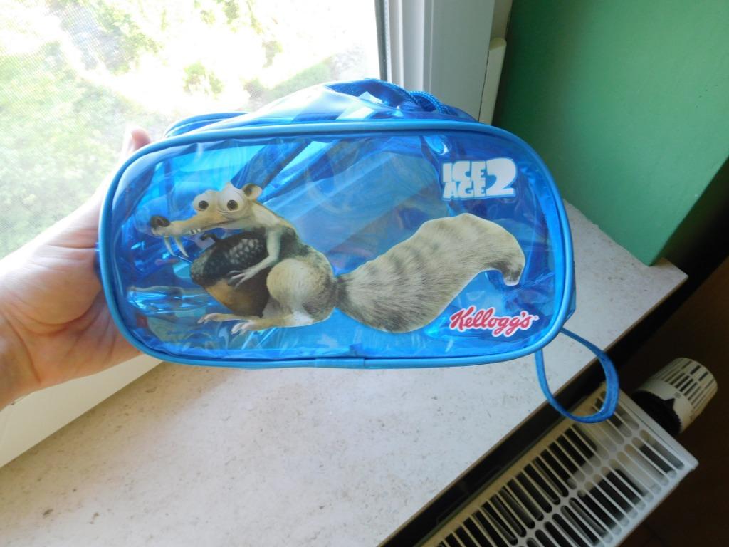 Etui Ice Age 2 blauw - Kellogg's, Handtassen en Accessoires, Toilettassen, Ophalen of Verzenden, Nieuw, Blauw, Jongen of Meisje