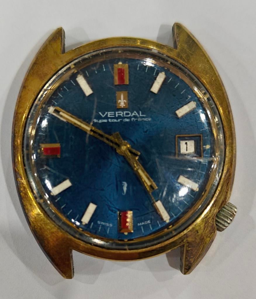Montre Verdal  édition tour de France 1947, Or, Or