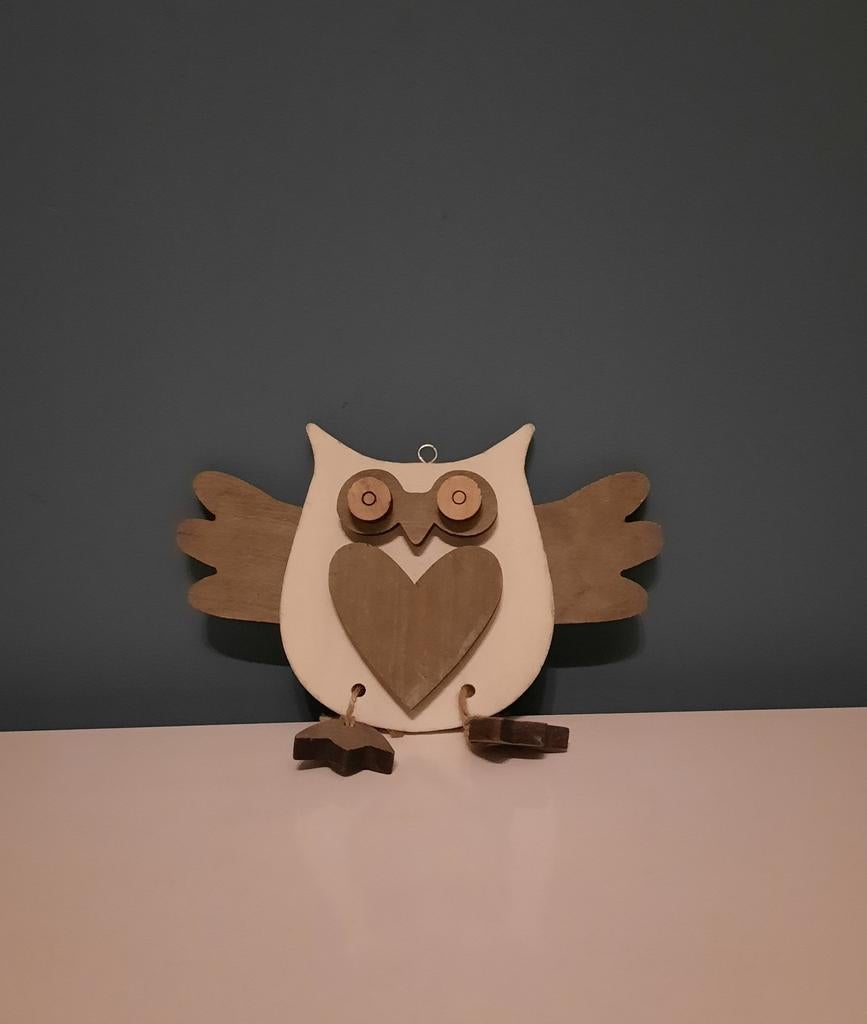 Décoration « hibou » en forme d'oiseau, Enlèvement ou Envoi, Décoration murale