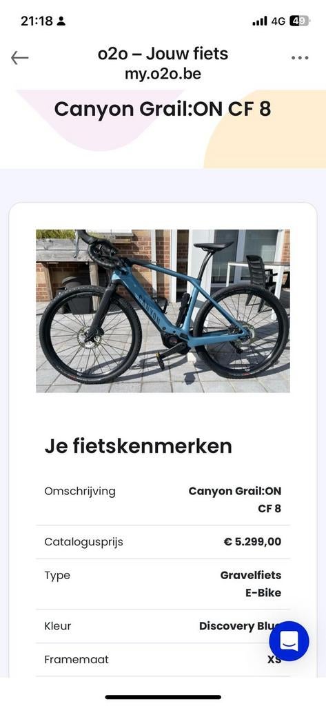 Gravel eBike canyon, Ophalen