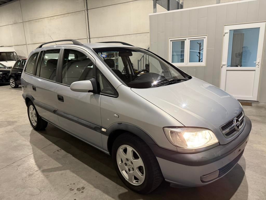 Opel Zafira Benzine 7-zit Airco Lez ok, Stof, Blauw, 7 zetels, Bedrijf