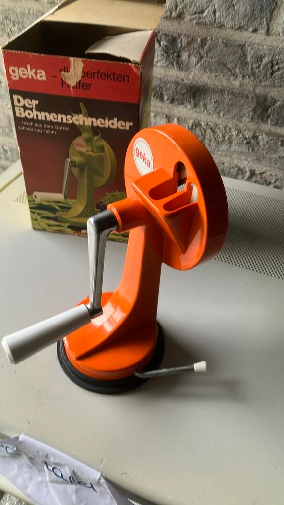 Vintage bonen snij machine, Ophalen, Zo goed als nieuw