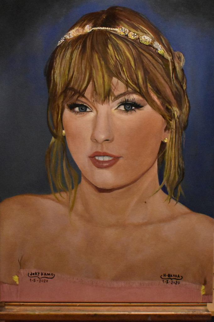 Taylor swift Peinture Peinture portrait de Taylor Swift par, Antiquités & Art, Art | Peinture | Moderne, Enlèvement