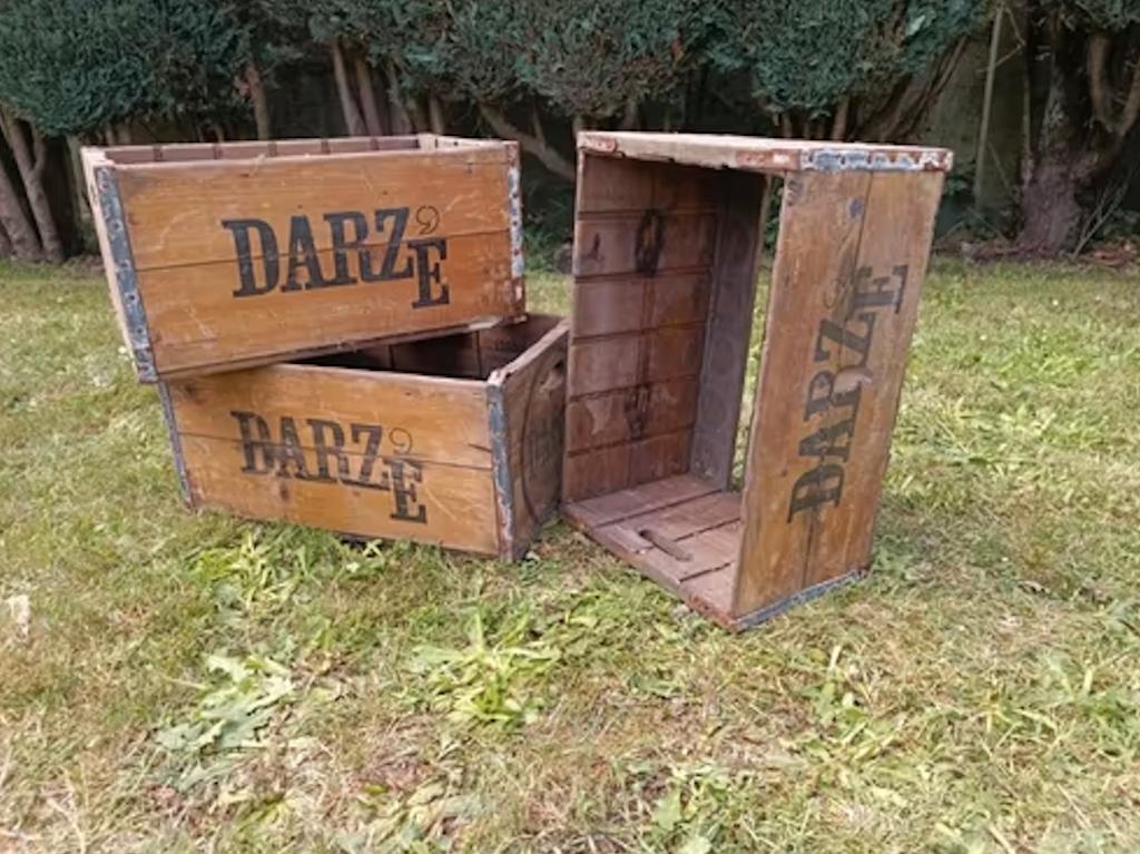 20 vintage houten limonadekisten, Huis en Inrichting, Woonaccessoires | Kisten, Ophalen, Gebruikt