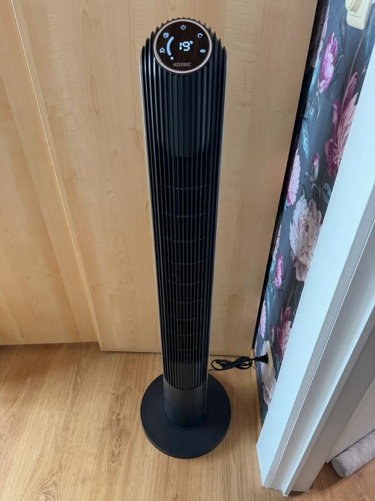 Koenic Torenventilator KTF 45322 B – Zwart, Electroménager, Ventilateurs, Enlèvement, Comme neuf, Ventilateur tour