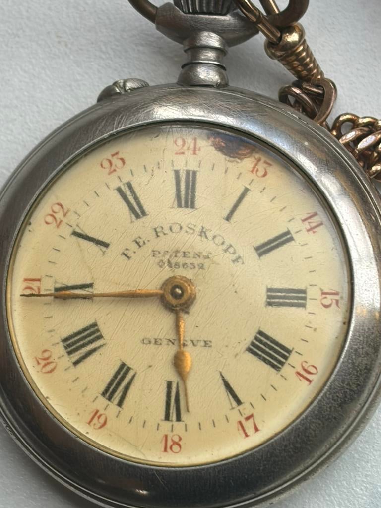 Roskopf zakhorloge, Enlèvement, Montre de poche