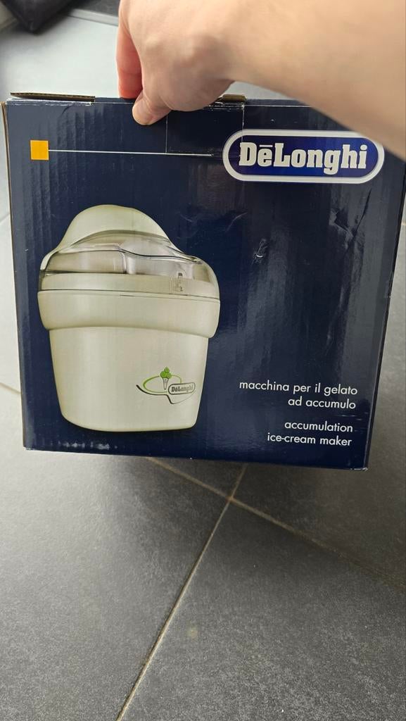 Delonghi ijsmachine nog nieuw in doos, Ophalen