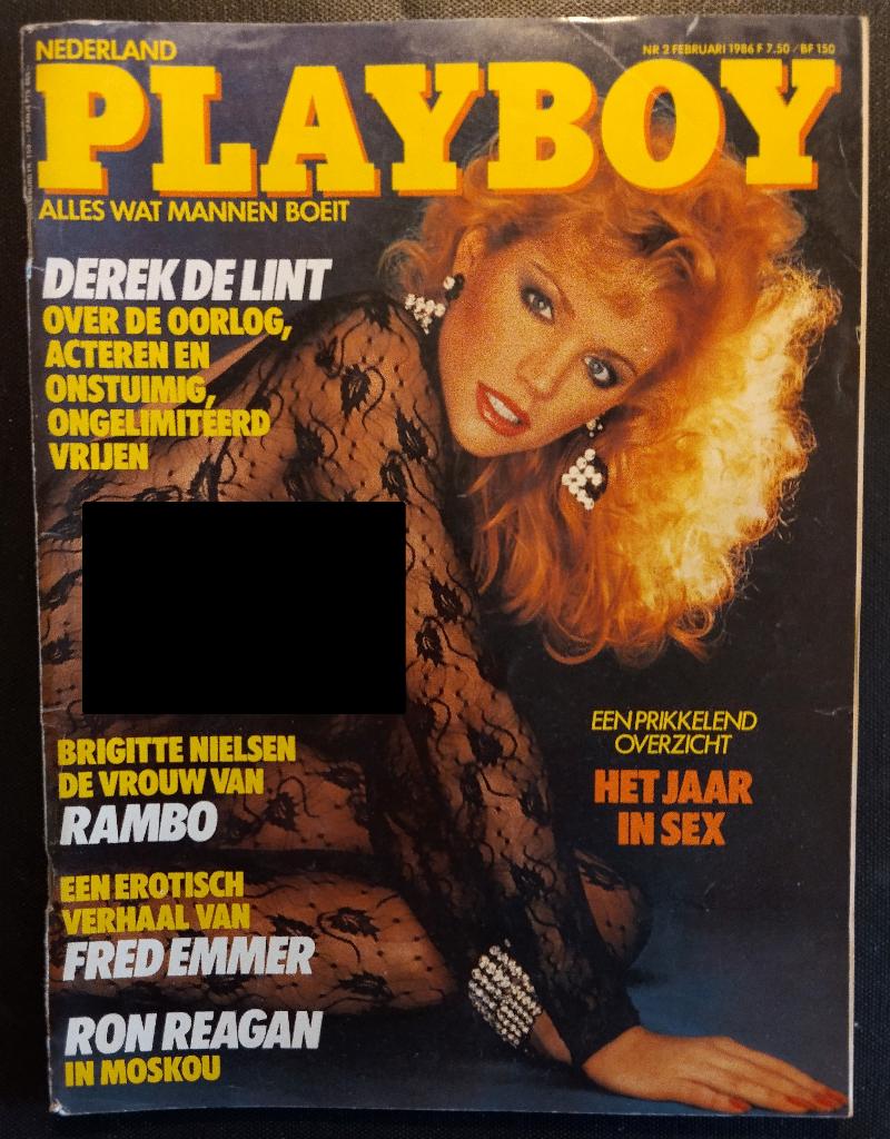 Playboy NL (3st) Februari 1986, Maart 1986 & April 1986, Boeken, Tijdschriften en Kranten, Verzenden, Gelezen