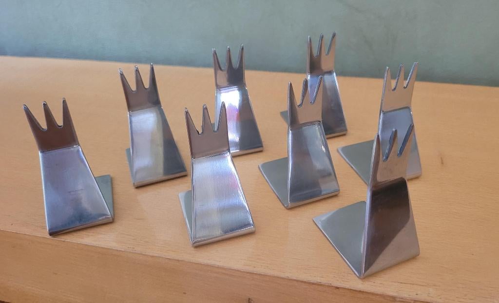 aperitiefprikkers  design vintage, Ophalen of Verzenden, Zo goed als nieuw, Overige materialen, Bestekset