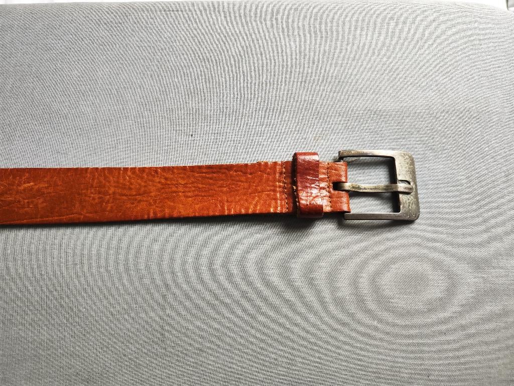 Lederen riem "Petrol", Kleding | Heren, Riemen en Ceintuurs, Ophalen of Verzenden, Zo goed als nieuw