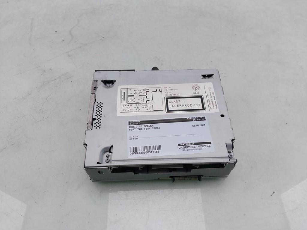 RADIO Fiat 500 (312) (01-2007/12-2012) (|7647389316|), Gebruikt, Fiat