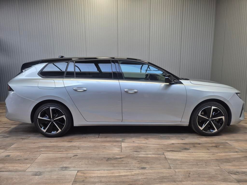 Opel Astra 1.2PureTech 131pk GS Line automaat met trekhaak, Auto's, Opel, Monovolume, Zwart, 1199 cc, Leder