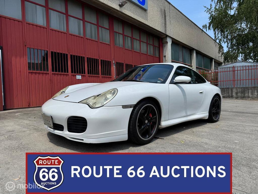 Porsche 911 Carrera 4S Coupe | 2003 | Route 66 Auctions, Auto's, Porsche, Gebruikt, Zwart, Bedrijf, Handgeschakeld
