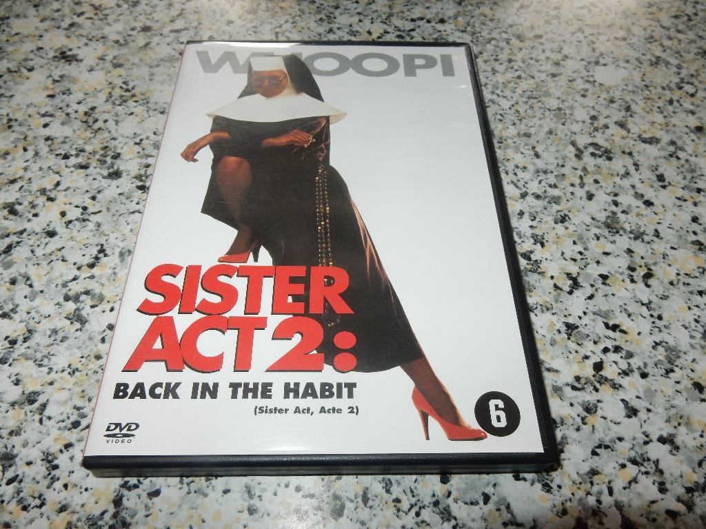 nr.1008 - Dvd: Sister Act 2 : Back In The Habit, CD & DVD, DVD | Comédie, À partir de 6 ans, Enlèvement ou Envoi, Comme neuf, Comédie d'action