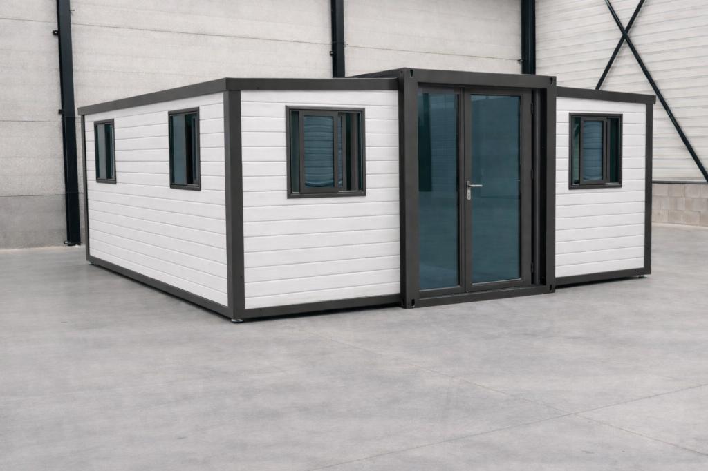 Tiny House zelf in elkaar zetten, uitklapbaar, woonunit, Tuin en Terras, Tuinhuizen, Nieuw, Tuinhuis, Metaal, 500 cm of meer, 400 cm of meer