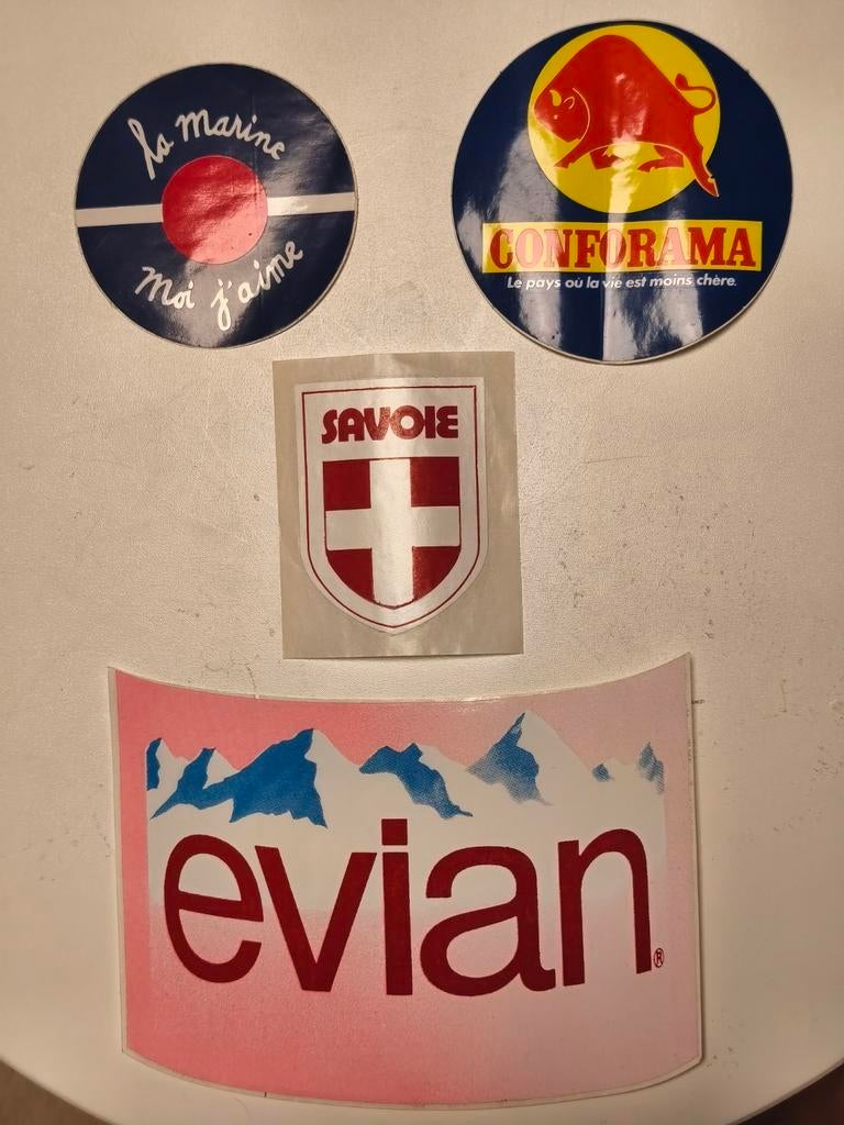 Set van 4 vintage- en verzamelstickers, Verzamelen, Verzenden