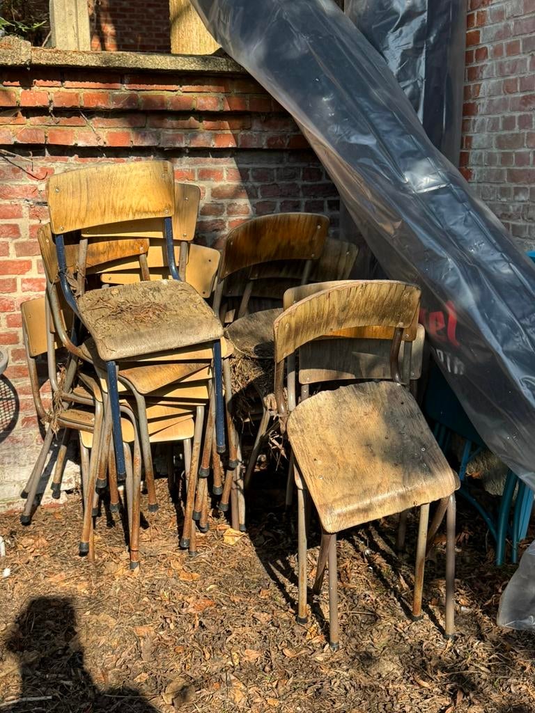 GRATIS OUDE SCHOOLSTOELEN, Enlèvement, Comme neuf