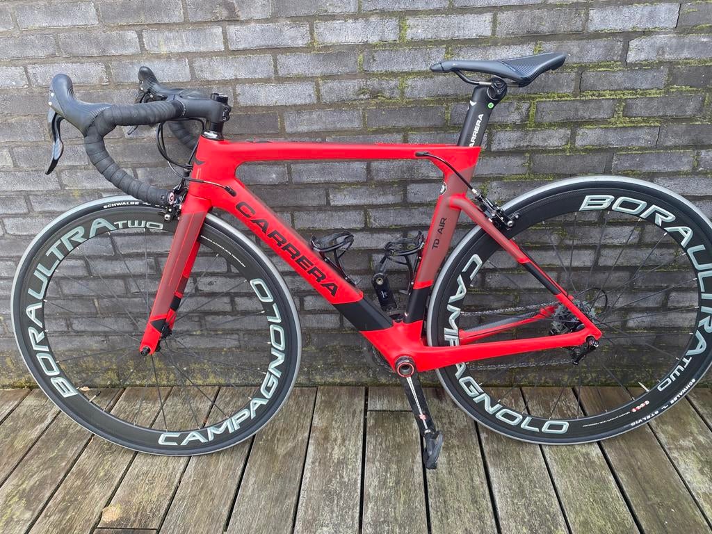 Carbon koersfiets carrera, Zo goed als nieuw, Meer dan 20 versnellingen, 53 tot 57 cm, Ophalen