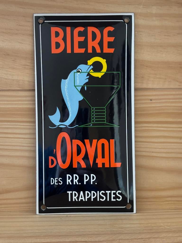 Plaque Émaillée Orval 20/10cm, Antiquités & Art, Enlèvement ou Envoi