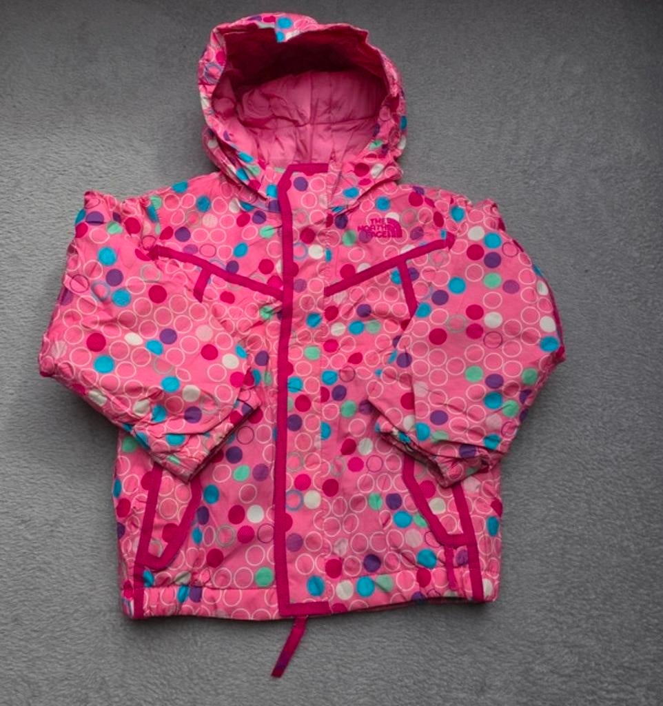 The north face jas voor meisjes 4 jaar roze met bolletjes, Ophalen of Verzenden, Meisje, Jas