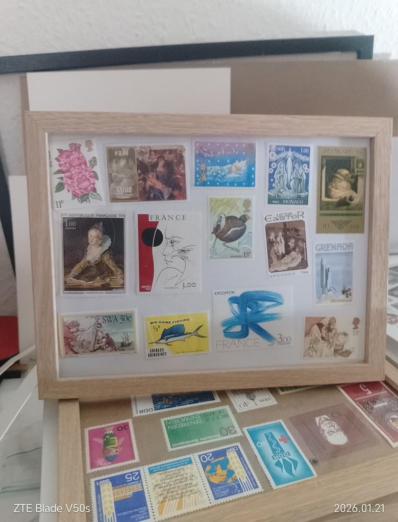 14 postzegel diverse, Verzenden