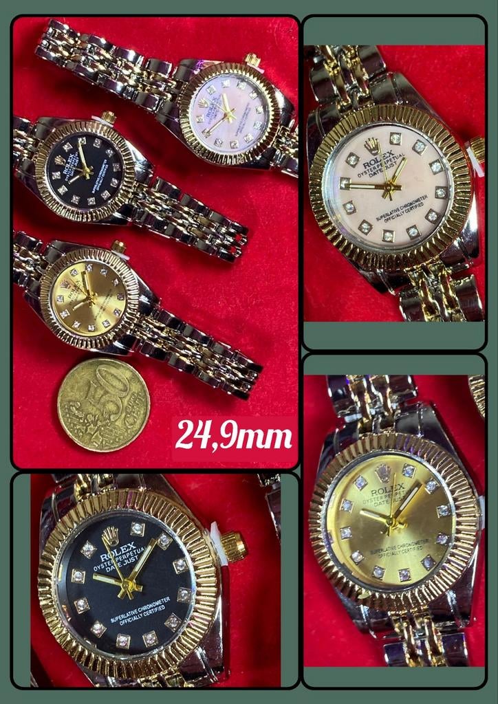 Le plus petit modèle de la gamme ROL DJ 25 mm pour femmes, Bijoux, Sacs & Beauté, Montres | Femmes, Autres marques, Enlèvement ou Envoi