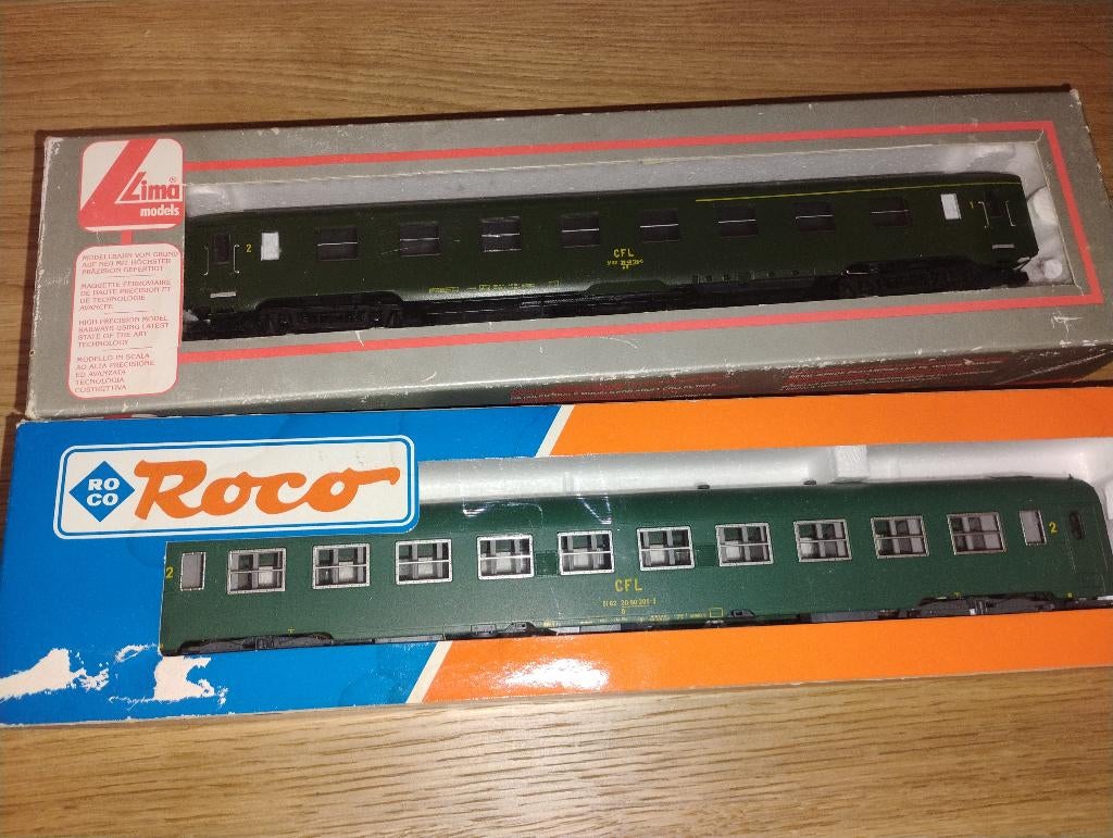 H0 CFL Roco UIC-Y B9 + Lima CFL DEV A3B5 ep.III, Hobby & Loisirs créatifs, Trains miniatures | HO, Enlèvement ou Envoi, Wagon