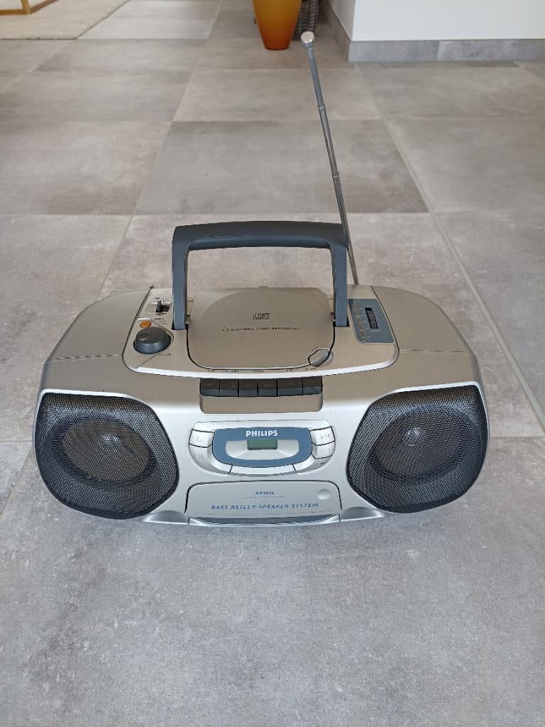 Radio cd cassette Philips AZ1010, TV, Hi-fi & Vidéo, Radios, Enlèvement, Utilisé, Radio, Avec lecteur de CD