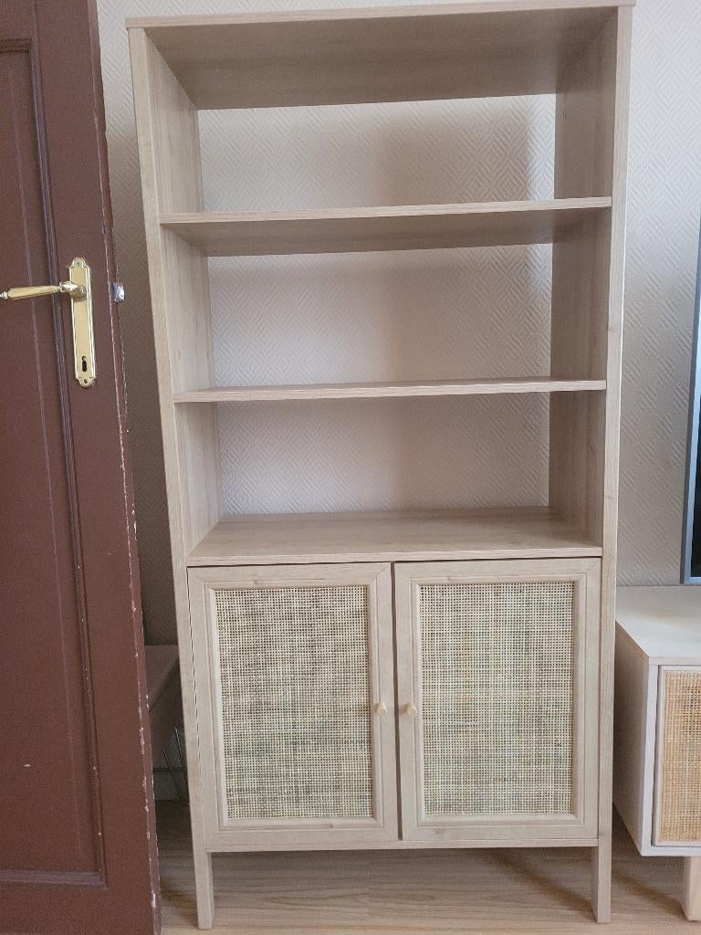Armoire bibliothèque, Comme neuf, 50 à 100 cm, Autres matériaux, Avec tablette(s)