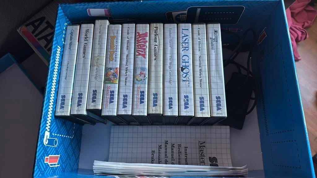 Lot de 11 jeux sega master 2 + manuel + une manette, Enlèvement ou Envoi, Utilisé