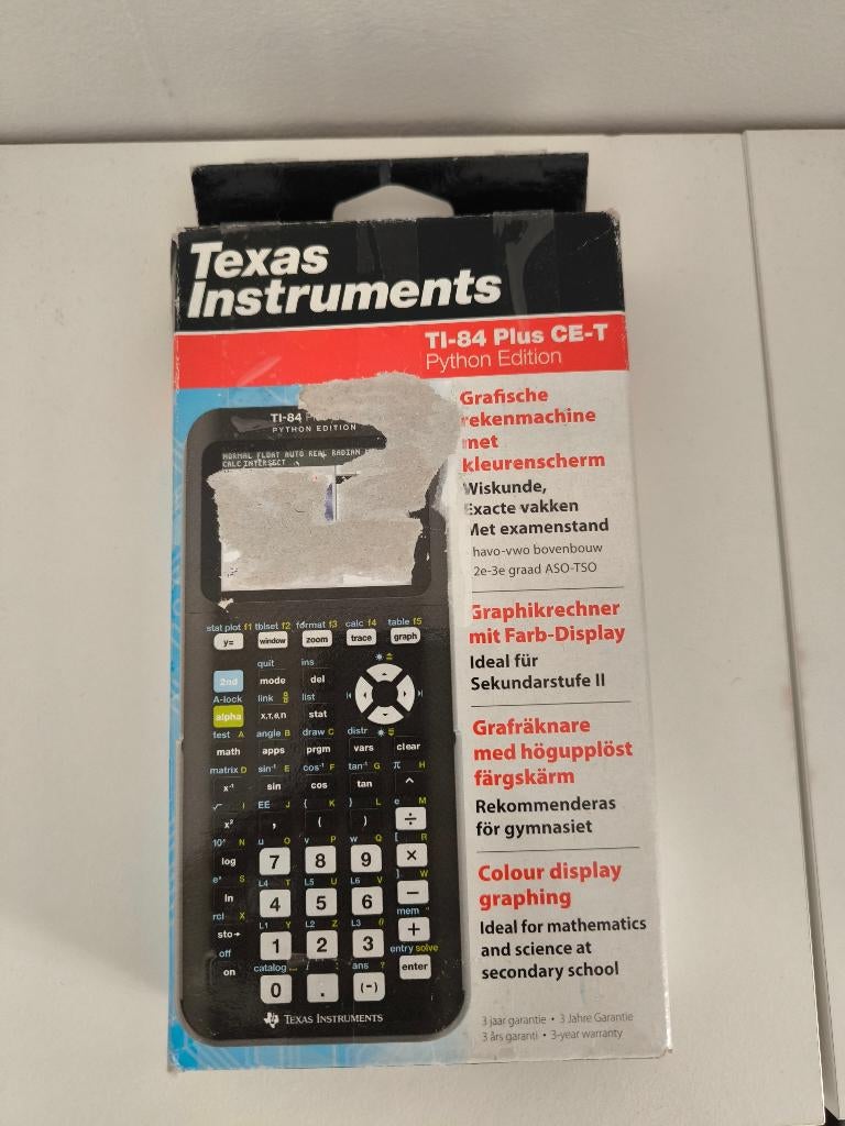 Calculatrice Ti 84 CE-T Python Edition, Enlèvement ou Envoi, Calculatrices graphique, Neuf