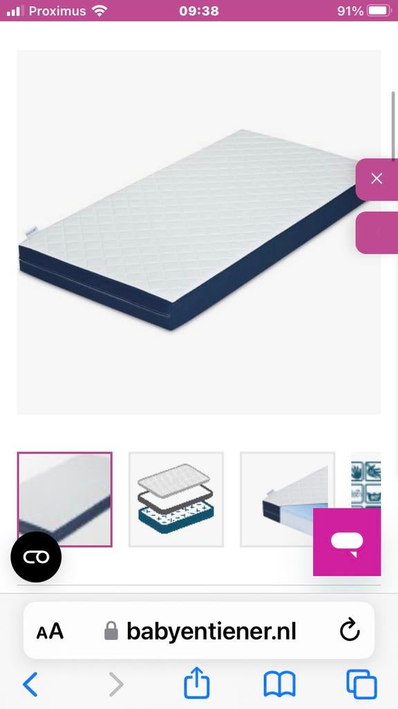 Matelas imperméable pour lit bébé, Maison & Meubles, Enlèvement, Comme neuf