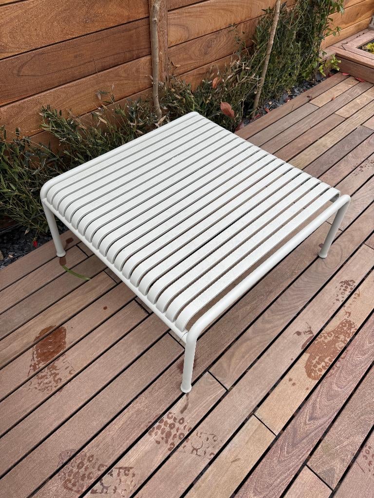 HAY Palissade Low salontafel – Sky Grey, Tuin en Terras, Tuintafels, Gebruikt, Vierkant, Metaal, Ophalen