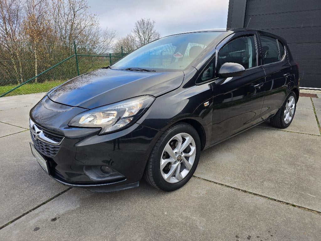 Opel Corsa E 1.4i Airco 2016 73.000 km + Garantie, Zwart, Bedrijf, 5 deurs, Electronic Stability Program (ESP)