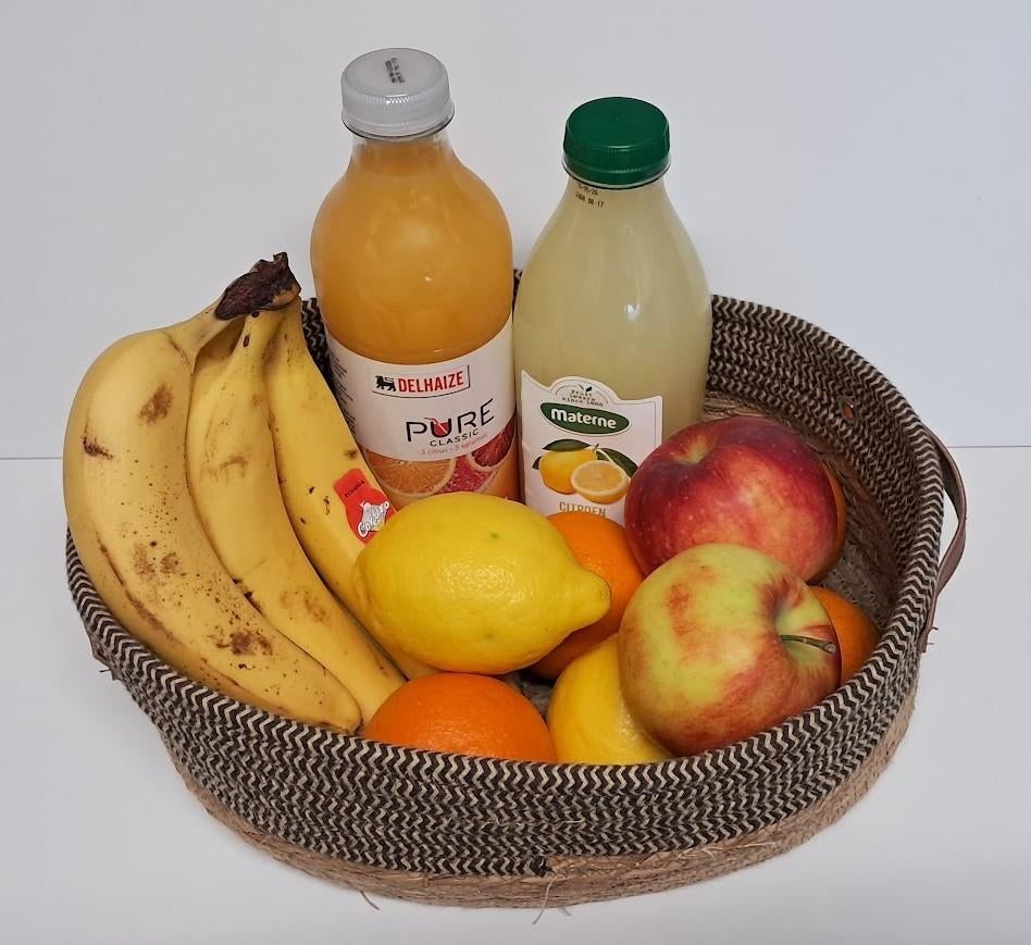 Panier de rangement ovale, minimaliste avec poignées en cuir, Maison & Meubles, Accessoires pour la Maison | Plataux & Paniers