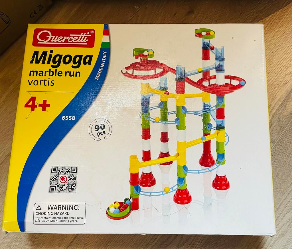 Quercetti Migoga knikkerbaan 90 stuks, Kinderen en Baby's, Ophalen, Zo goed als nieuw