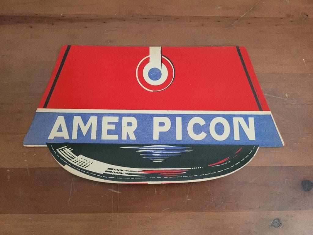 casquette publicitaire amer picon vintage, Collections, Enlèvement ou Envoi, Neuf, Panneau publicitaire