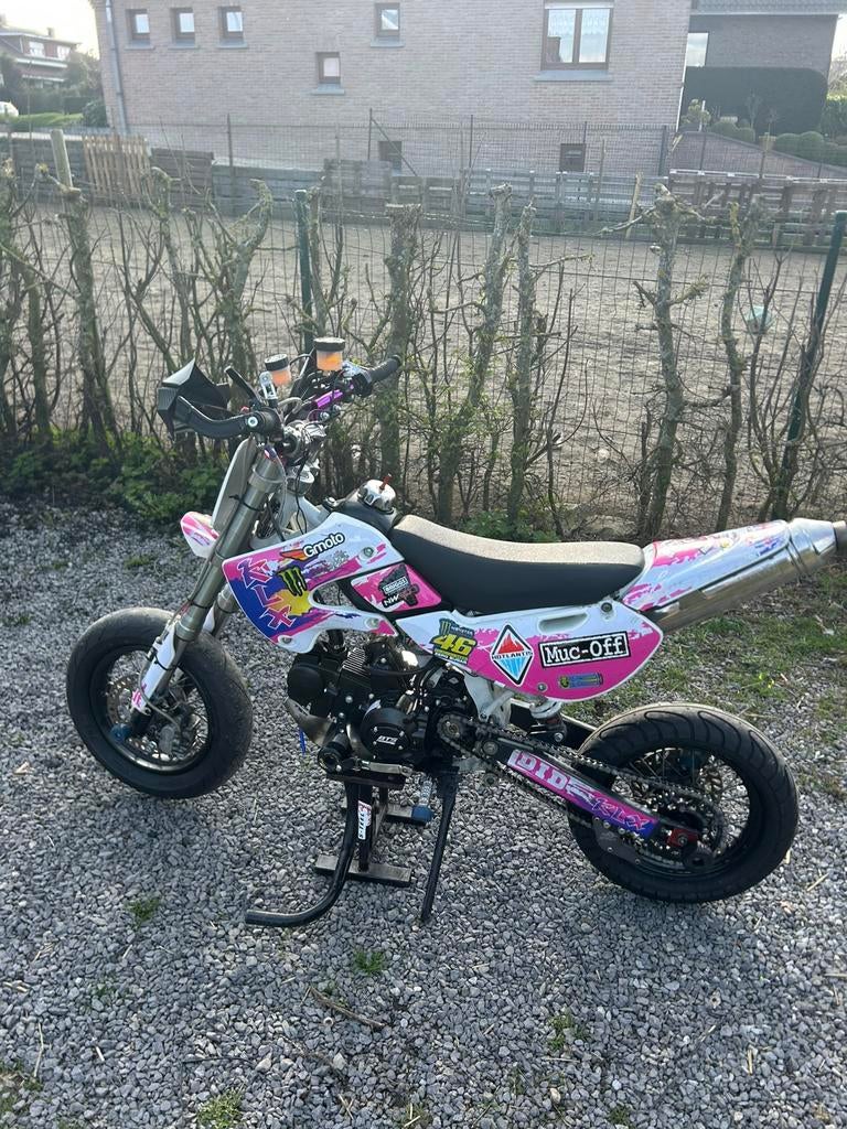 Mini Supermoto van 125 cc, Fietsen en Brommers, Minibikes, Midibikes en Pitbikes, Ophalen, Zo goed als nieuw, Pitbike