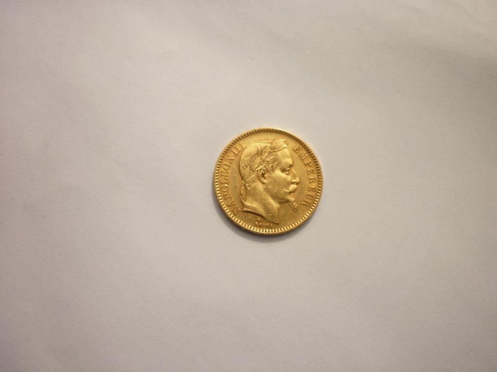 pièce en or de 20 pour Napoléon III, Envoi, France, Or
