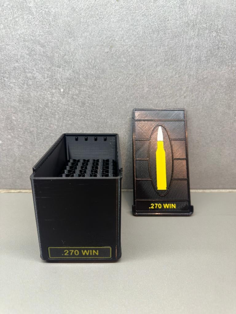 Boîte de rangement .270 WIN - Fait main - Noir, Ophalen of Verzenden, Nieuw