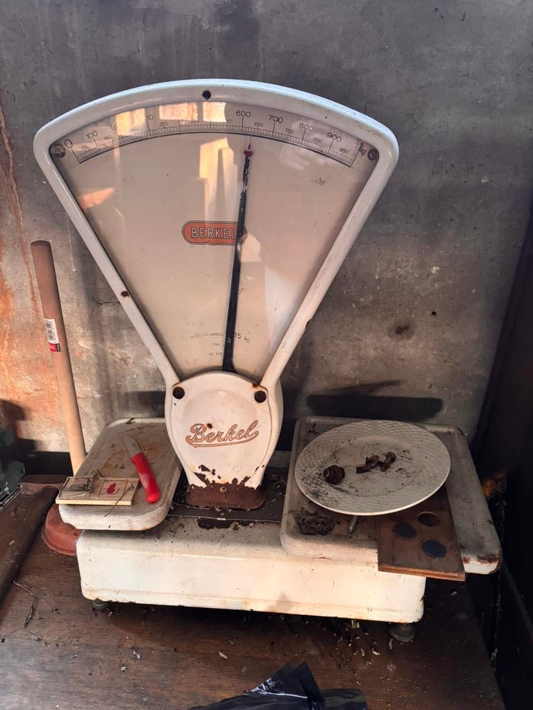 Vintage weegschaal Berkel, Elektronische apparatuur, Ophalen, Zo goed als nieuw