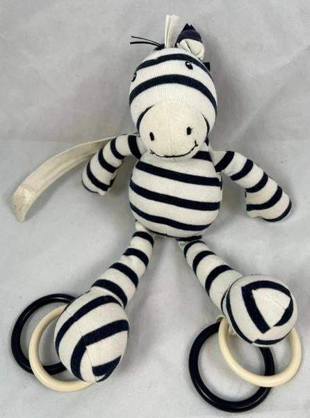 Jellycat Zoot Zebra Rammelaar Baby Knuffel Pluche 25cm, Verzenden, Zo goed als nieuw, Overige typen
