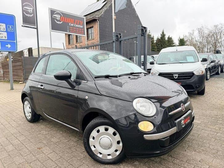 Fiat 500 Lounge AUTOMAAT 042000km 1.2i 11/2012 1ste eigenaar, Auto's, Fiat, Zwart, Bedrijf, Berline, Grijs