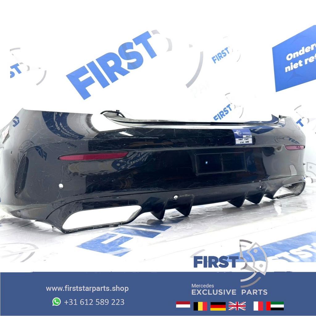 A205 C205 C63s AMG ACHTERBUMPER zwart wit grijs Mercedes C K, Gebruikt, -, Ophalen of Verzenden, Achter