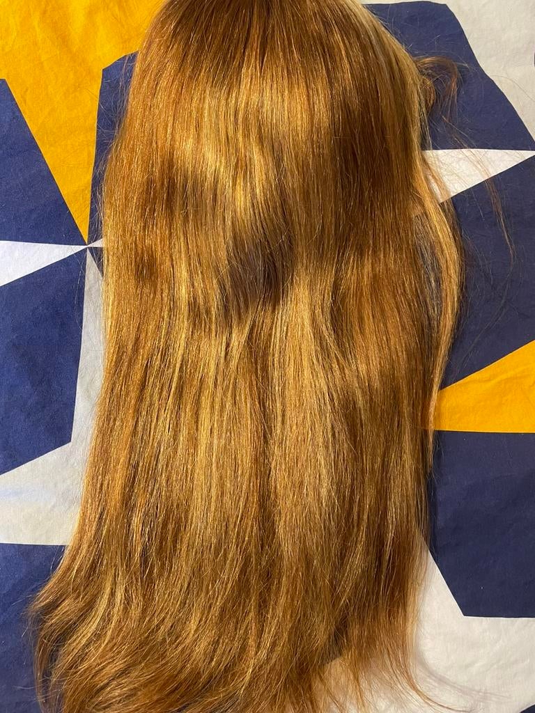 Pruik van mensen haren, Handtassen en Accessoires, Uiterlijk | Haarverzorging, Ophalen, Zo goed als nieuw